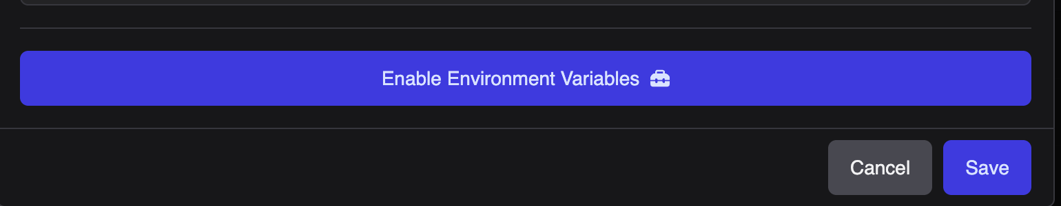Enable vars