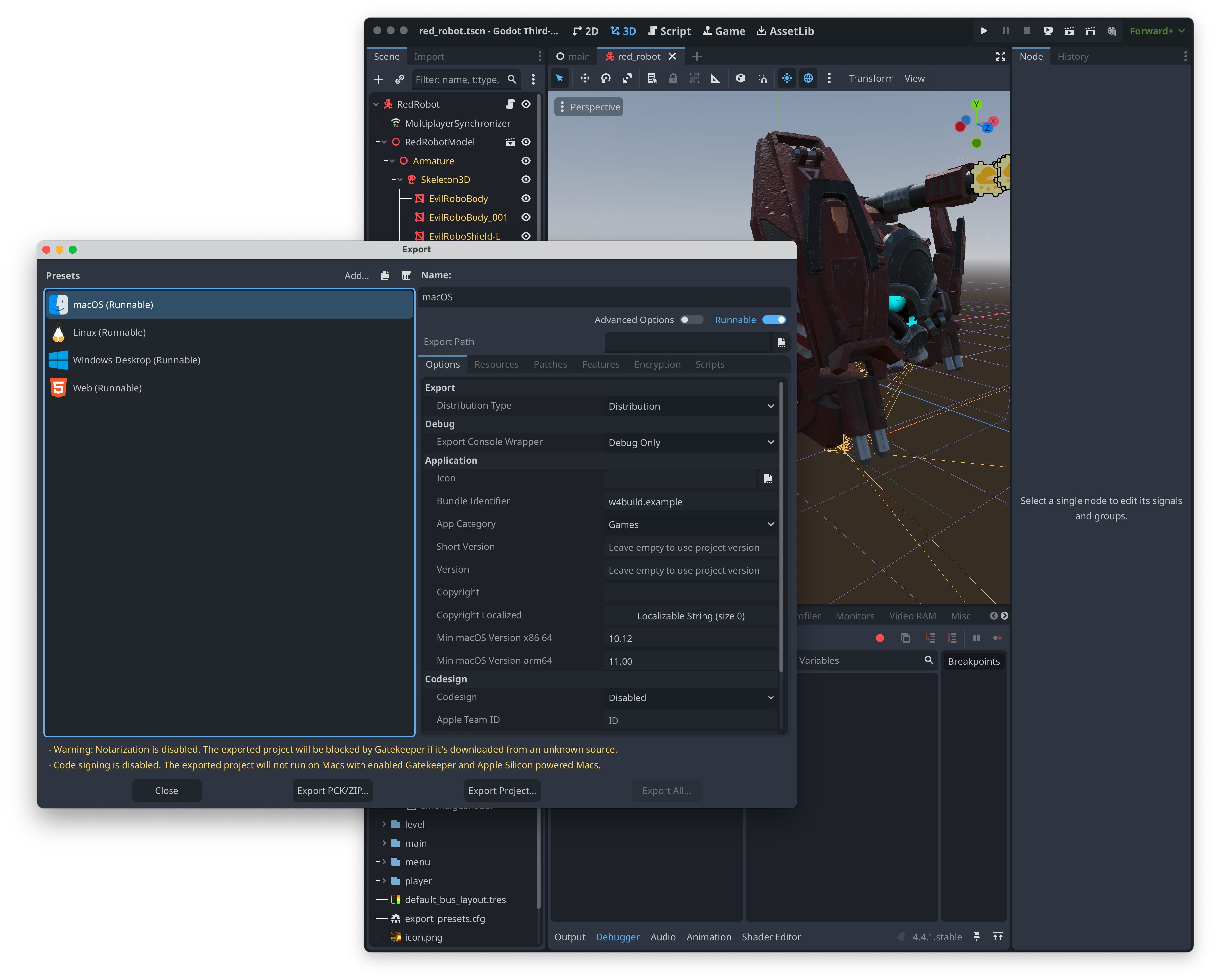 Enable vars