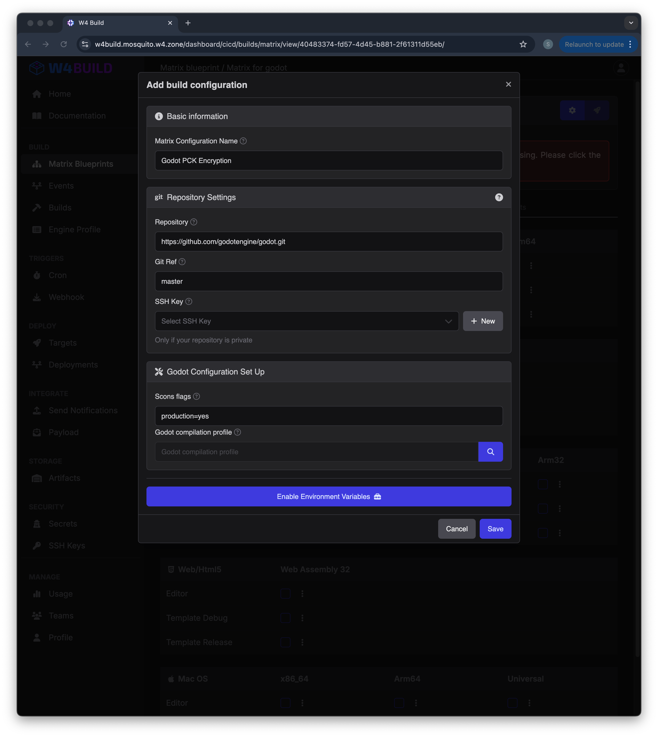 Godot Modal