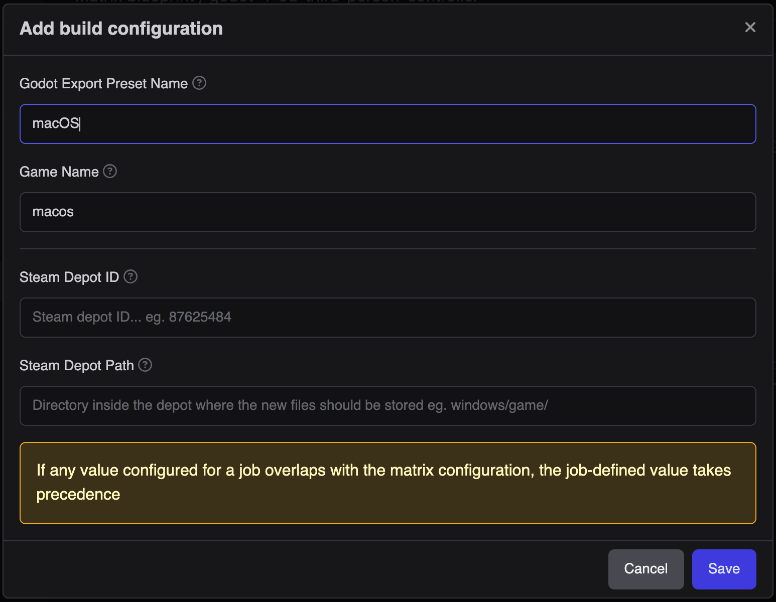 Confirm project type